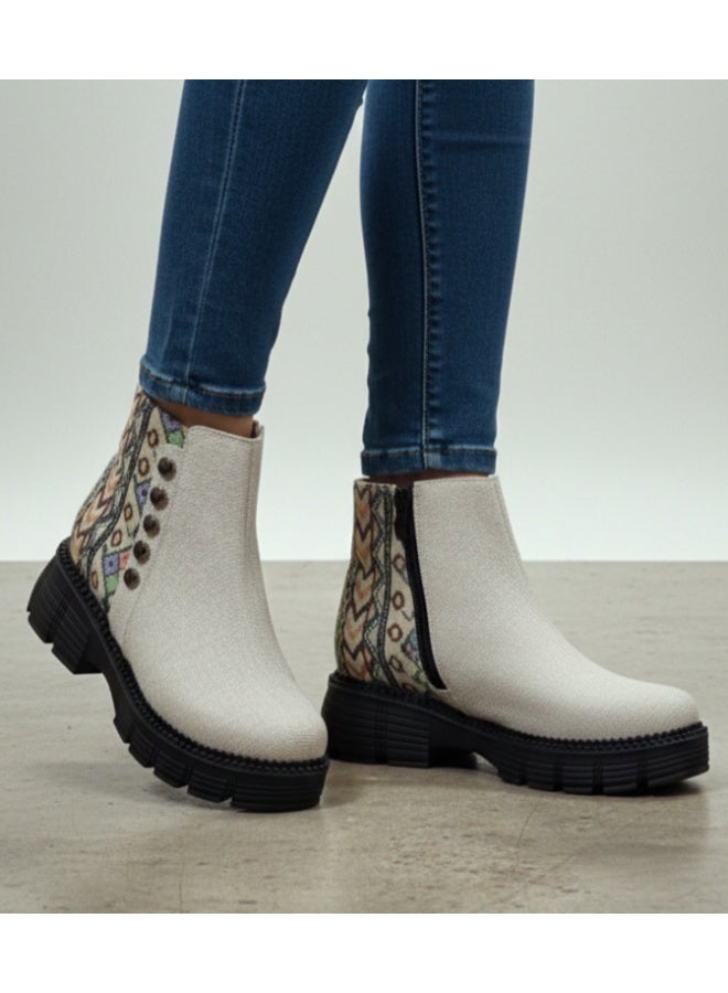 patterned half-boot - Image 1
